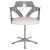 Spage Age Smoked Plexi Glass Swivel Desk Chair, 1960s For Sale - Image 11 of 11