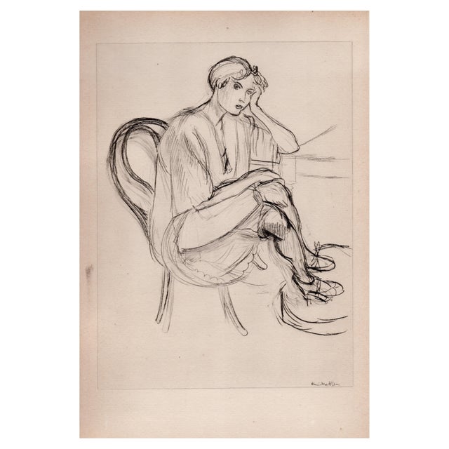 Matisse, Sitting Girl, Original Lithograph, 1920 For Sale - Image 10 of 10