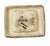 Vintage Hotel Vendome Paris Brown Ceramic Ashtray Catchall Dish France For Sale - Image 4 of 9