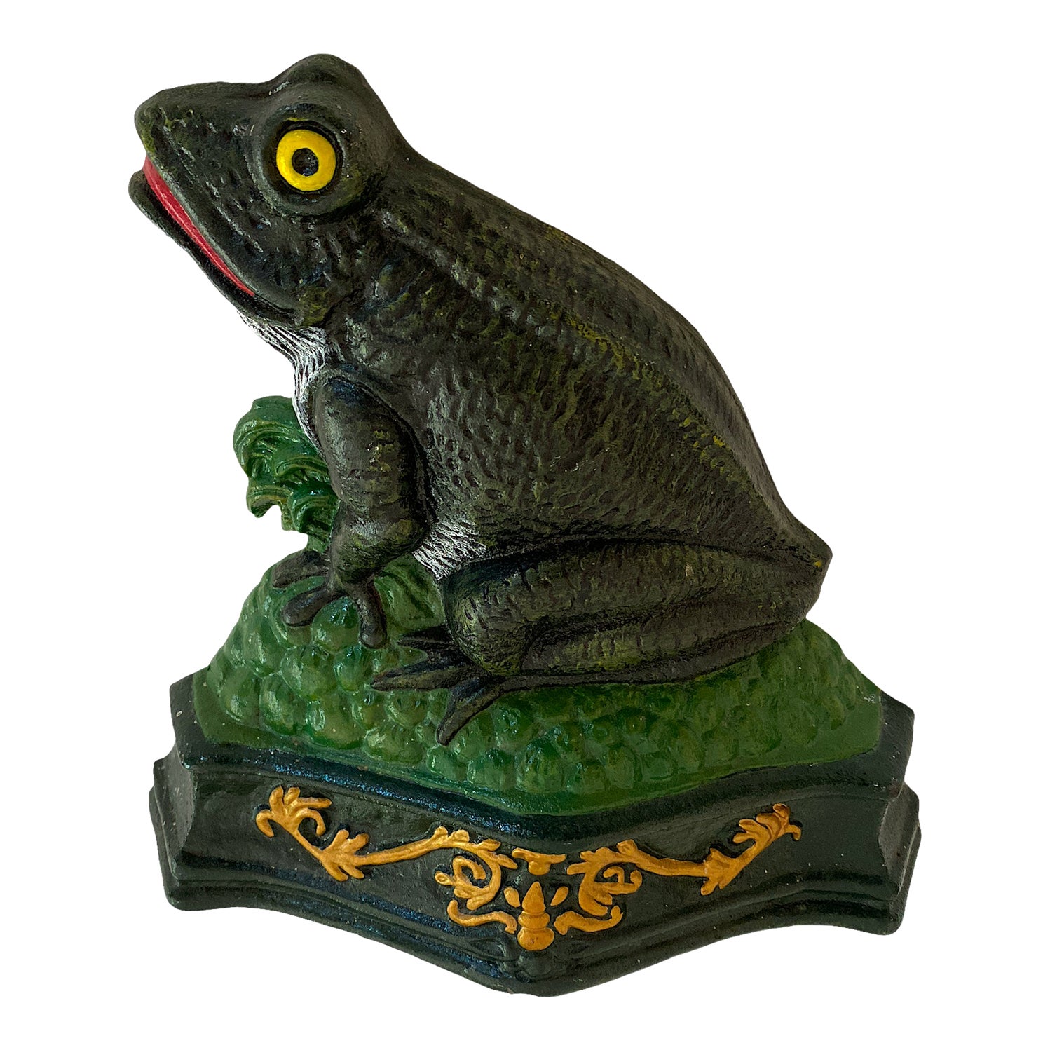 Vintage Cast Iron Frog Doorstop Chairish