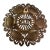 Vintage Wainberg Brutalist Footed Brass Sedar Plate Judaica 10in For Sale