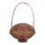 Antique Chinese Lidded Woven Rattan Basket For Sale