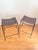 Mid-Century Modern French Mid Century Industrial Style Pair of Woven Leather and Iron Counter Stools After Lila Swift and Donald Monell For Sale - Image 3 of 18
