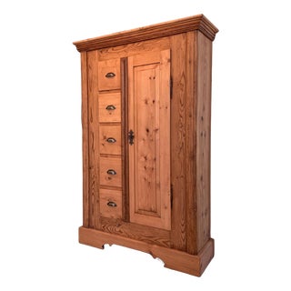 Antique Baroque Farmhouse Cupboard For Sale