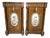 Tall French Louis XVI Porcelain Mounted Cabinets, 1880, Set of 2 For Sale