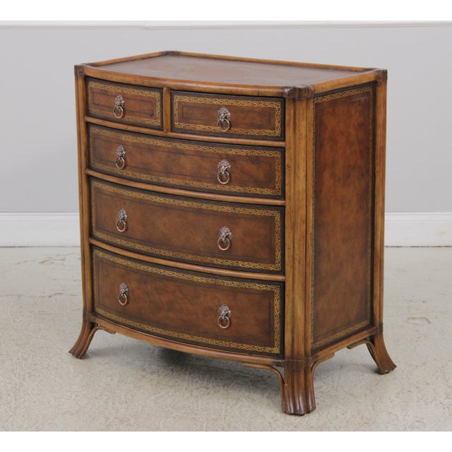 Maitland - Smith Maitland Smith Bamboo Form Leather Surface Chest For Sale - Image 4 of 14