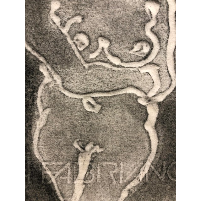 Abstract Etching on Paper Female Nude For Sale - Image 3 of 6