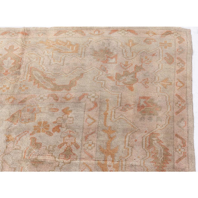 Early 20th Century Antique Turkish Oushak Rug For Sale - Image 5 of 10