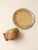 Ceramic Vintage-Style Coffee Cup and Saucer Set - Set of 2 For Sale - Image 7 of 7