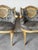 Gray Vintage Hollywood Regency Cane Back Tufted Lounge Chairs - A Pair For Sale - Image 8 of 13