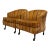 Vintage Barrel Back Lounge Chairs on Brass Casters – Pair For Sale