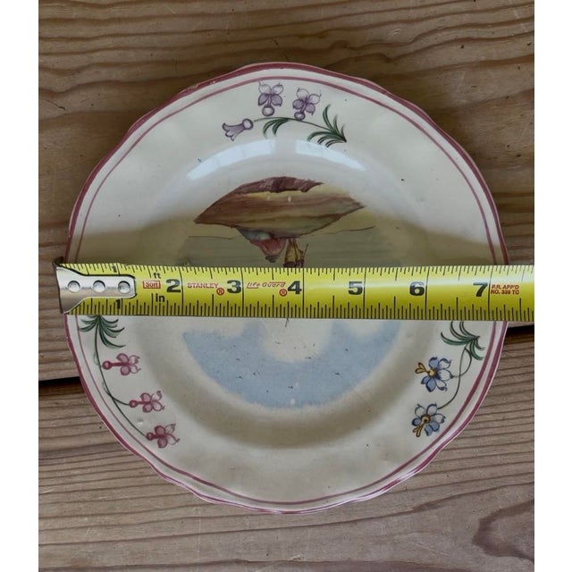 Set of 7 Vintage Hand Painted Veuve Perrin Plates For Sale - Image 10 of 10