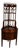 1940s English Regency Mahogany Corner Etageres Display Cabinet For Sale
