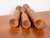 Mid Century Modern Teak Candlestick Holder Set For Sale - Image 4 of 4