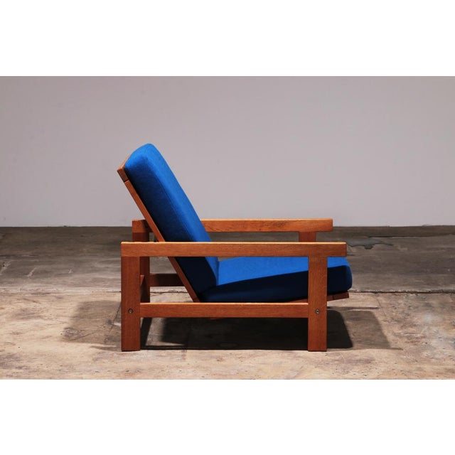 GE421 Getama Oak Armchair with Adjustable Backrest by Hans J. Wegner for Getama, 1970s For Sale - Image 6 of 18