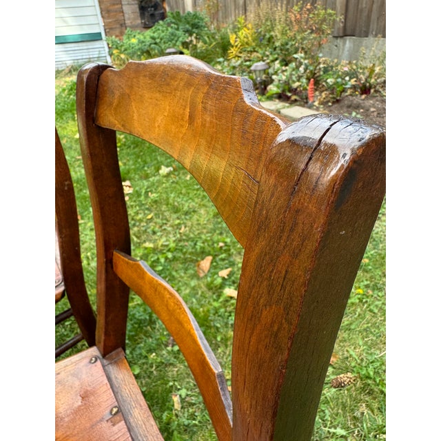Antique Luterma Estonian Dining Chairs With Patterned Seats, Set of 4 For Sale - Image 17 of 18
