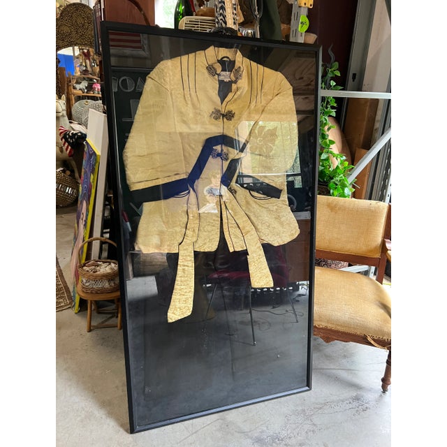 1970s Framed Large Kimono Work or Art For Sale In Atlanta - Image 6 of 9