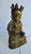 Antique Ming Gilt Bronze Kuan Yin. Crown and seated with robes and jewelry, holding a bowl and stem of lotus. Classic...
