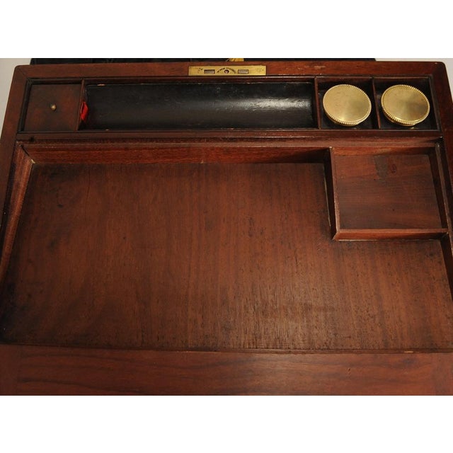 Rosewood Writing Slope with Decorative Brass Trim from Wells and Lambe, Set of 6 For Sale - Image 12 of 14