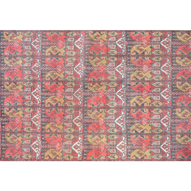 Mid 20th Century Vintage Afghani Bashir Rug For Sale In Chicago - Image 6 of 11