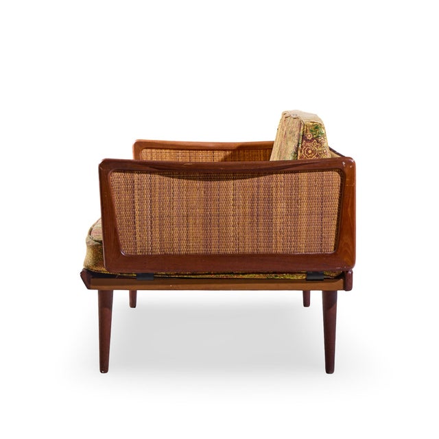 Peter Hvidt and Orla Mølgaard-Nielsen Peter Hvidt and Orla Mølgaard Nielsen Mid Century Teak and Cane Daybed For Sale - Image 4 of 9