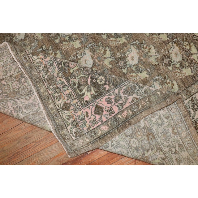 Antique Zabihi Collection Persian Bidjar Rug For Sale - Image 9 of 9