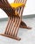 Mid Century Side Chair Stained Italian Arm Carved Lion Head Savonarola Baroque For Sale In Sacramento - Image 6 of 12