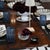 Collection for the table in clear colored glass. It includes tumblers for water and soft drinks, wine glasses, flute...