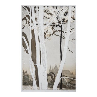 Early 20th Century Vojtech Preissig St. Vitus Cathedral Prague Aquatint For Sale