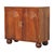 This sculptural cabinet brings artistic form to functional storage. Crafted from solid mango wood in a warm chestnut...