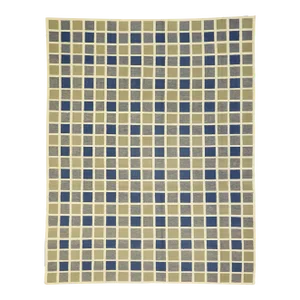 Vintage Kilim Buffalo Plaid Rug - 08'07 x 10'10