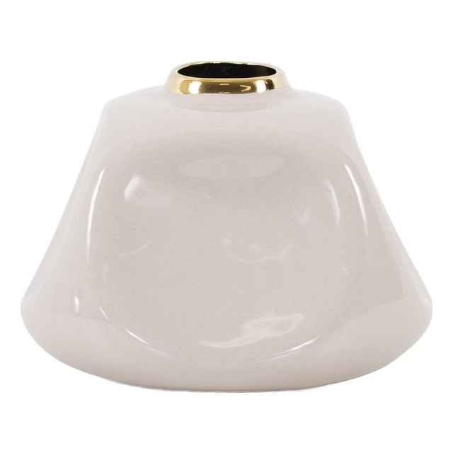 Christana Concaved Ceramic Vase- Medium For Sale