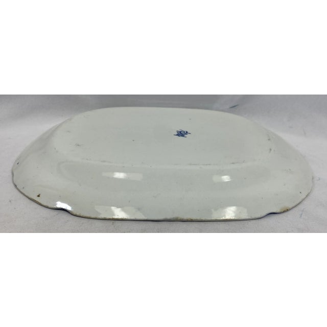 Vintage Allerton’s Ltd Blue Willow Serving Platter Made in England - Circa 1930 For Sale - Image 11 of 12