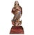 Antique Italian Polychrome Santos Figure in Red & Gold Reliquary.