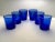 Contemporary Libbey Blue Glass Drinks Service- 1 Pitcher & Six Lowball Glasses For Sale - Image 3 of 10