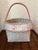 1980s Folk Art Hand-Painted Rabbit Basket For Sale - Image 4 of 7