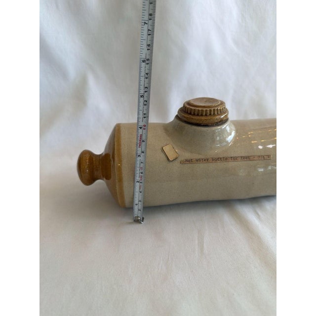 Early 20th Century Antique Stoneware Hot Water Bottle Foot and Bed Warmer Pottery For Sale - Image 5 of 10