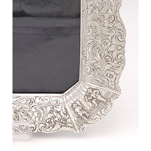 1930s Dutch Silver Plate Picture Frame, Circa 1930 For Sale - Image 5 of 8