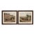 Antique 1835 Coaching Prints: 21.5"x18.5" Quicksilver & Edinburgh Express Pair For Sale