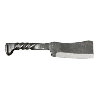 Wrought Iron Butcher's Knife For Sale