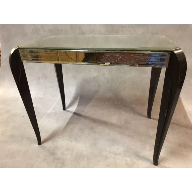 1940s Beveled Glass Coffee Table from Mobiglace, 1940s For Sale - Image 5 of 9