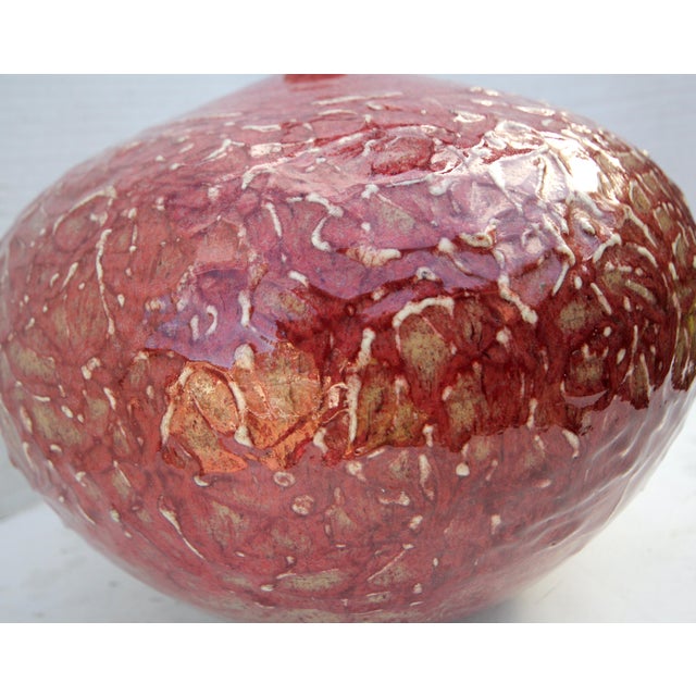 Japanese Tsubo California Otis School-Style Sgraffito Studio Pottery Seed Pot For Sale - Image 15 of 18