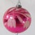 Mid 20th Century Large Vintage Hot Pink White Mica Mercury Glass Christmas Tree Ornament For Sale - Image 5 of 7