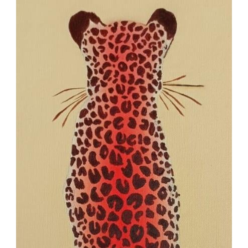 Cheetah Oil Painting on Canvas Original Artwork For Sale - Image 4 of 6