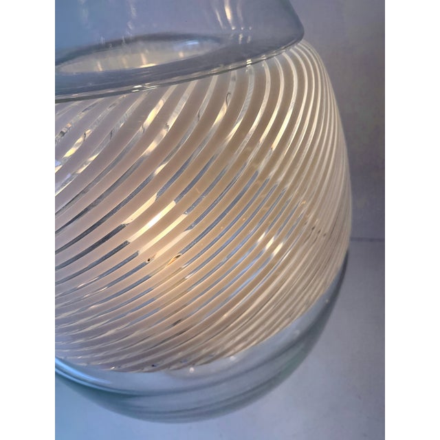 Mazzega Murano 1970s Lt 353 Egg Lamp Vase Murano Glass by Mazzega For Sale - Image 4 of 12
