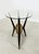 Black Coffee Table in Glass, Brass and Lacquered Wood, 1950s For Sale - Image 8 of 10