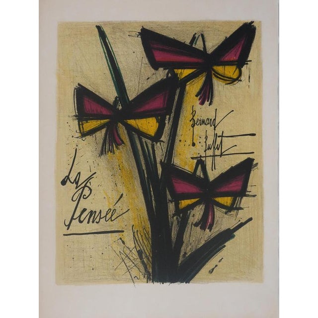 Bernard Buffet, Thought, Lithograph For Sale - Image 8 of 8