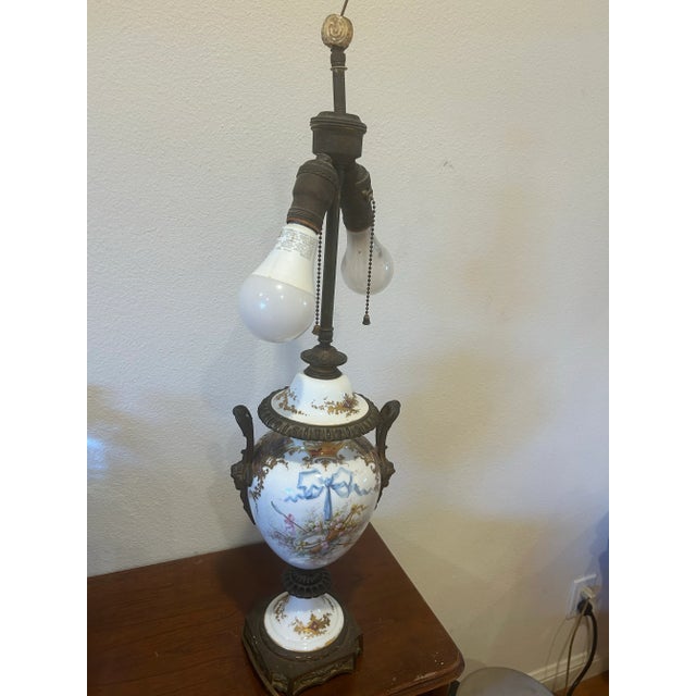 1920s Circa 1920 Sèvres Urn Table Lamp For Sale - Image 5 of 10