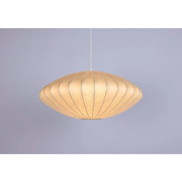 Mid-Century German Cocoon Pendant Lamp from Goldkant Leuchten, 1960s For Sale - Image 6 of 10
