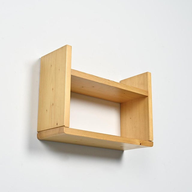 Pine Shelf from Les Arcs, France, 1975 For Sale - Image 9 of 10